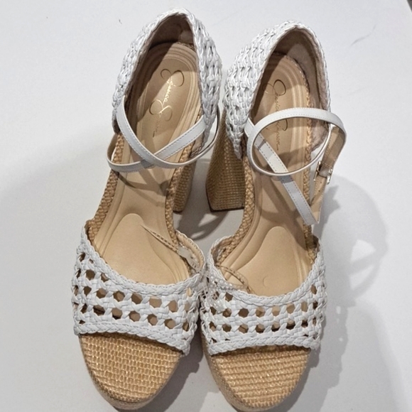 Jessica Simpson Aditi Woven Platform Ankle Strap Sandals - Picture 7 of 10